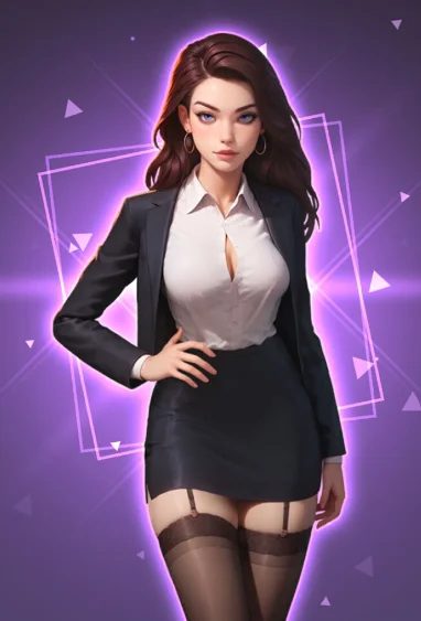 Angel — элегантная и требовательная героиня Passion Industry в деловом костюме